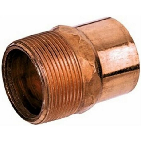 B & K Nibco 1/2 in. Threaded X 1/2 in. D MPT Wrought Copper Adapter W01200T